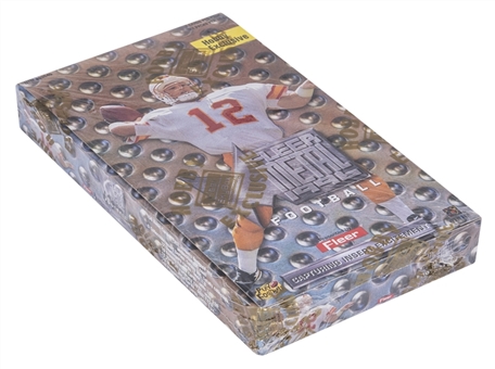 1996 Fleer Metal Factory Sealed Football Wax Box (24 Packs)